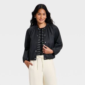 Women's Lightweight Bomber Jacket - A New Day Black L